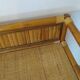 Vintage console/desk made of natural woven rattan, 1960s