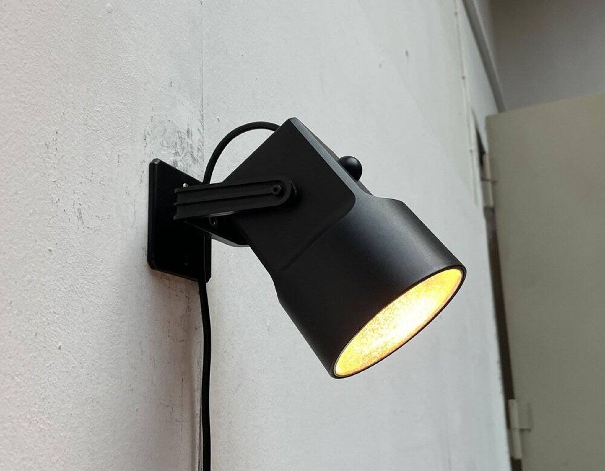 Danish vintage wall lamp Space Age model Lillebror by Bent Gantzel-Boysen for Louis Poulsen, 1970s.