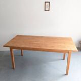 Cherry wood farmhouse table
