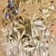 Kinkeldey applied crystal glass chrome structure, 1970s