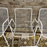 Set of 6 chairs and 1 rocking chair Rio by Emu 1960
