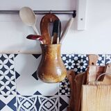 Stoneware wall pot