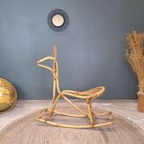 Rattan horse