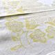 Serviettes de table vintage jaune et blanc
