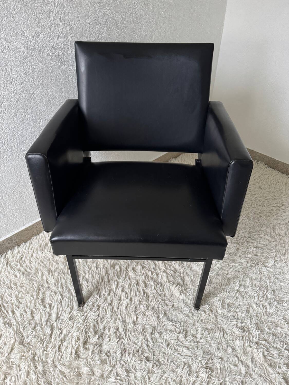 Black armchair, 50s design