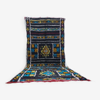 Handmade wool Berber rug 340 X 140 CM