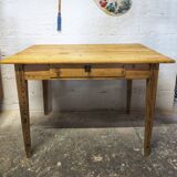 Light wood farmhouse table