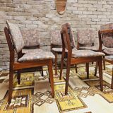 Set of 6 Scandinavian chairs year 70 vintage