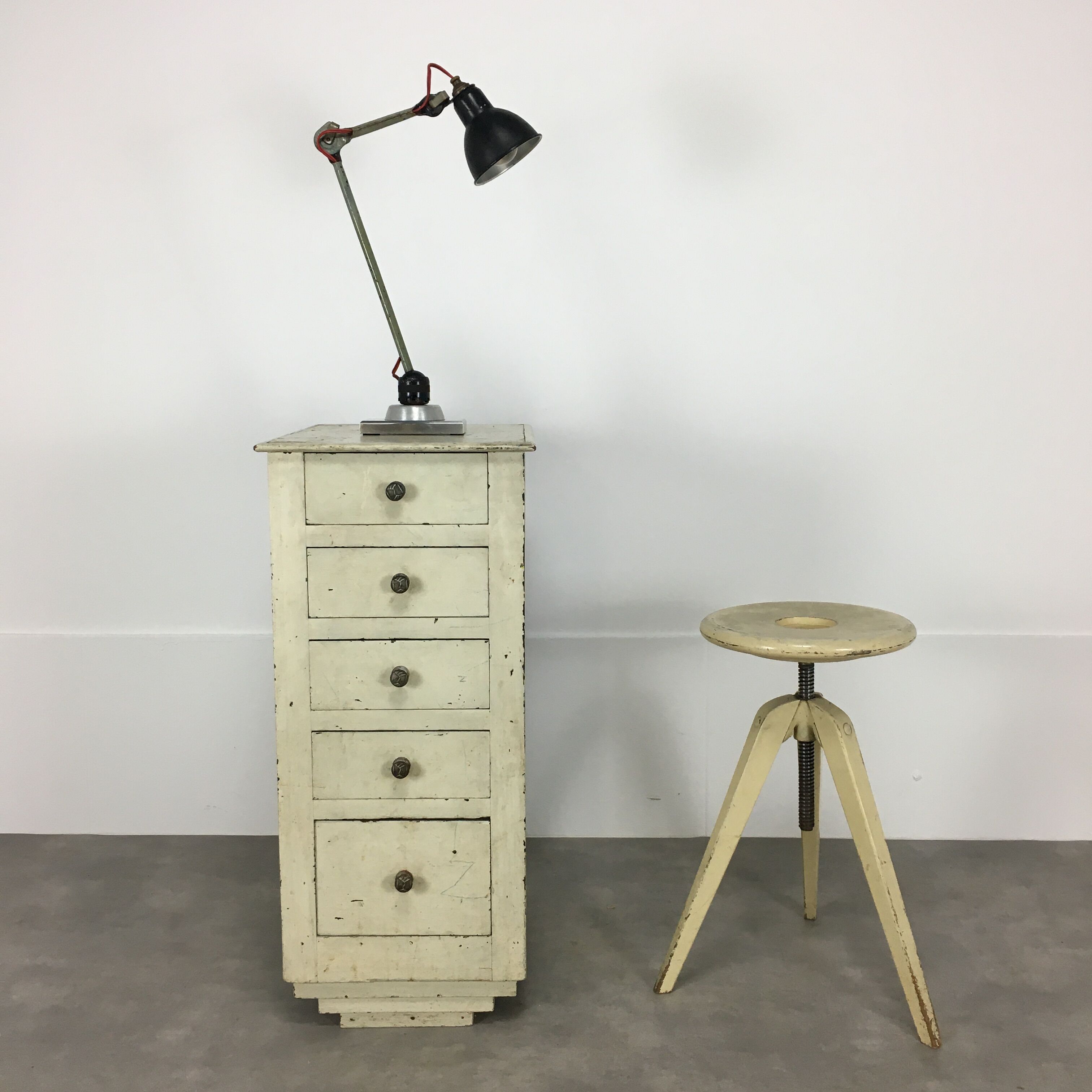 Bernard albin gras lamp to pose industrial style