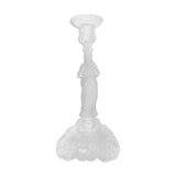 Crystal torch candlestick. Early 20th