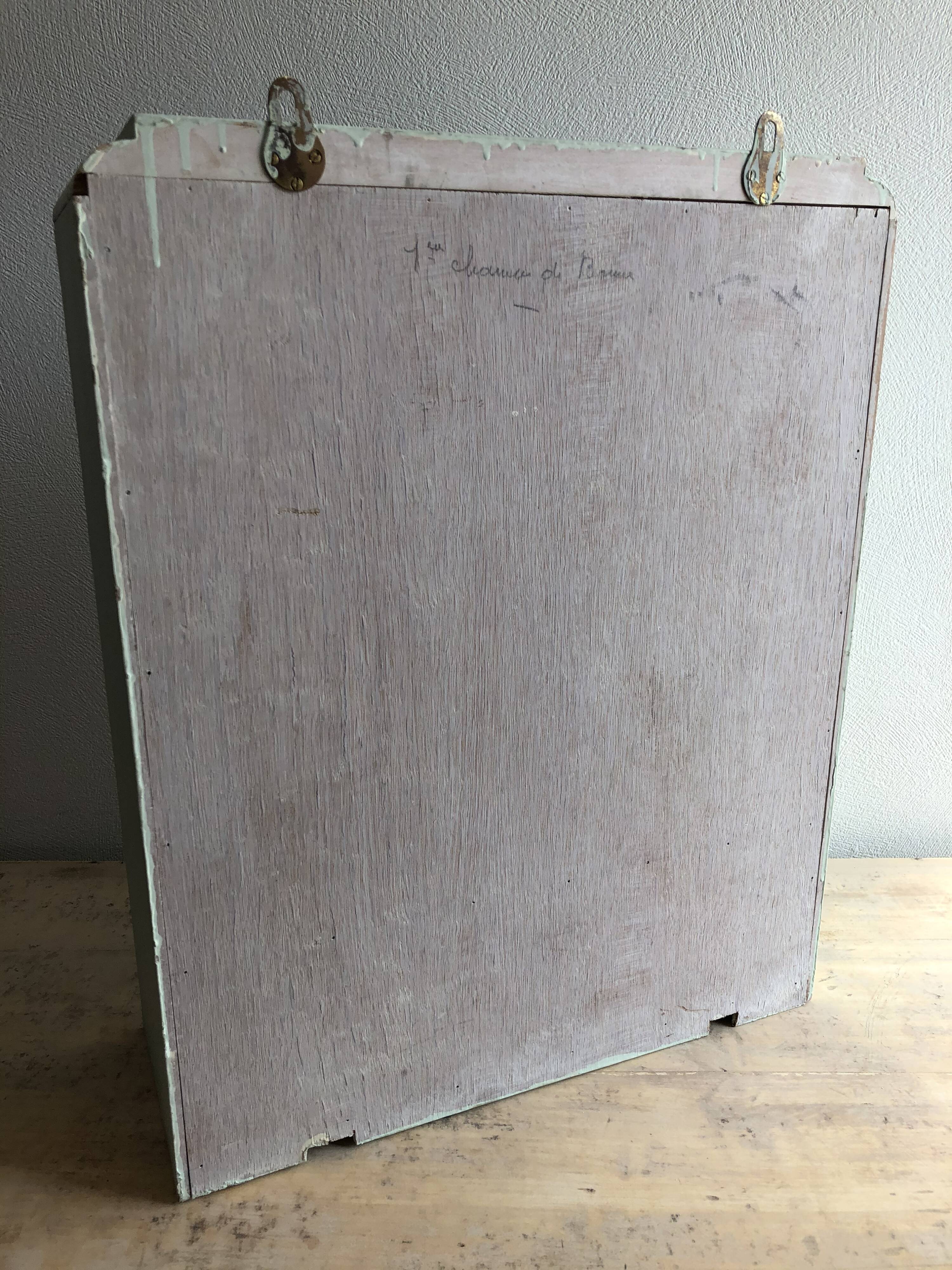 Patinated medicine cabinet