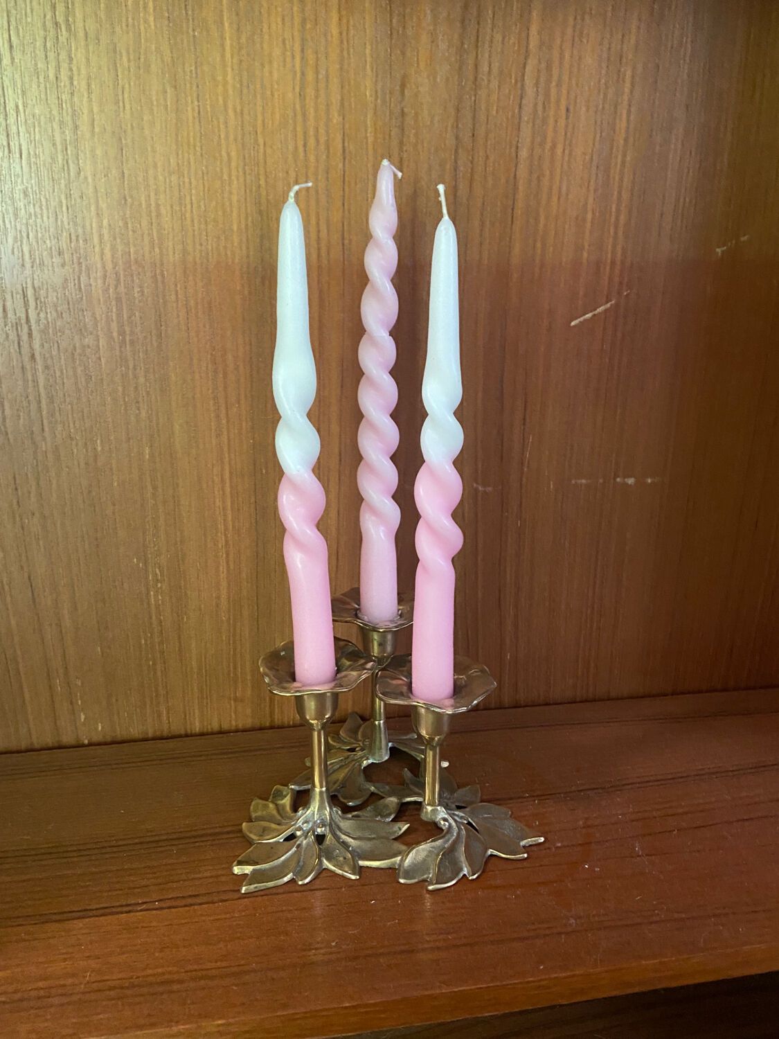 Vintage brass candle holder