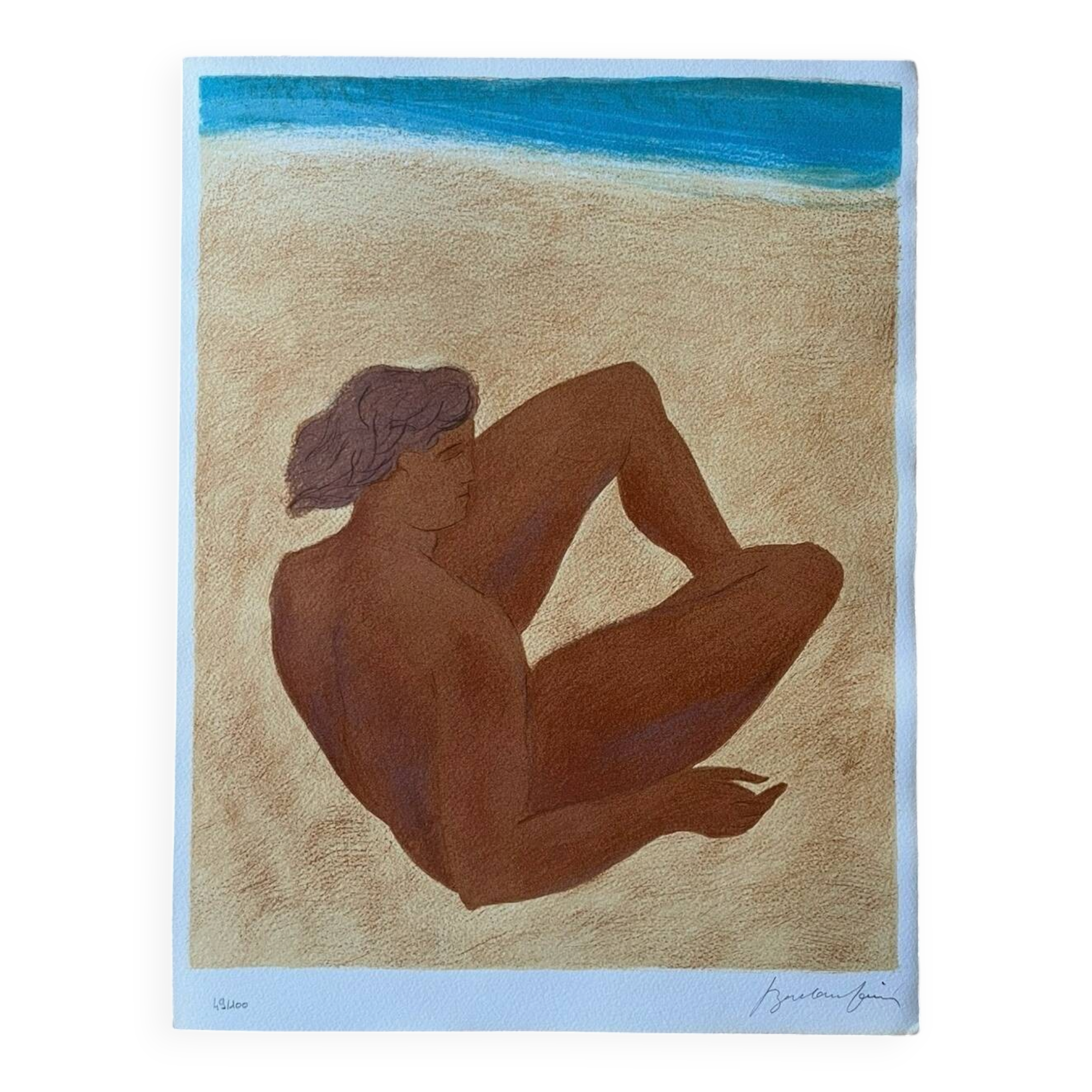 Lithograph by Pierre Boncompain 1990