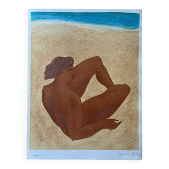 Lithograph by Pierre Boncompain 1990