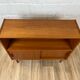 Vintage scandinavian teak sideboard bookcase, 60s