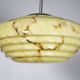 Art Deco Opaline Glass Ceiling Lamp, 1920s–1930s