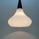 Suspension vintage en verre opalin