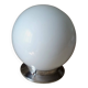1940s ceiling light, white opaline globe