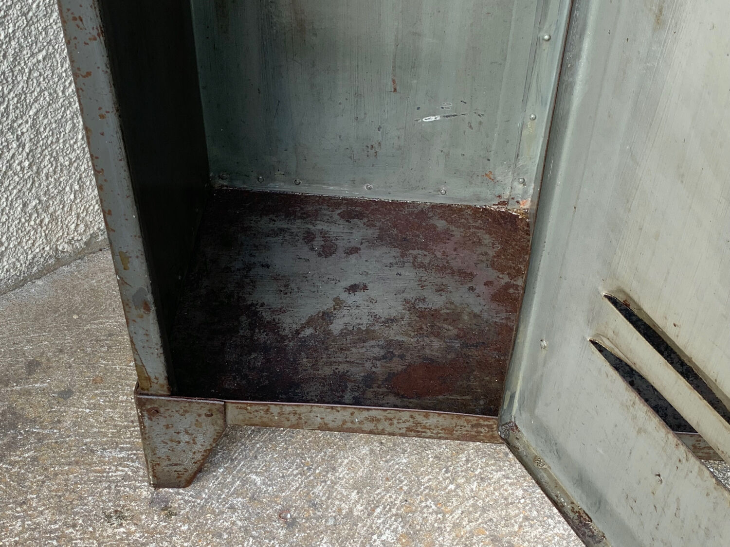 1940s industrial workshop locker room