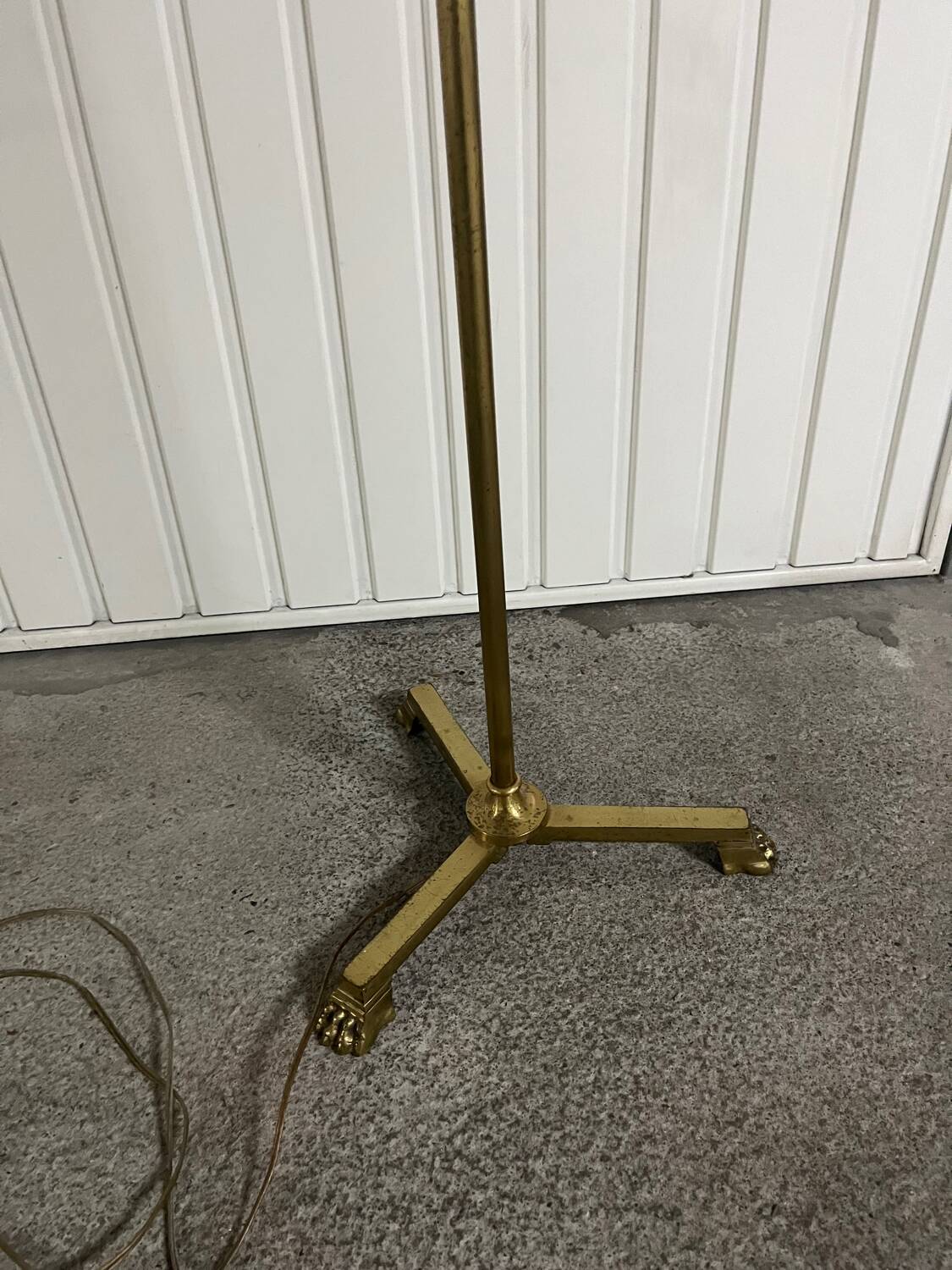 Brass floor lamp