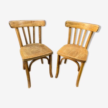 Paire de chaises bistrot vintage