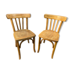 Paire de chaises bistrot vintage