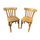 Paire de chaises bistrot vintage
