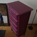 Vintage plum season chest of drawers