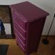 Chiffonnier vintage peint en prune