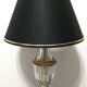 Lampe de chevet en verre ciselé et laiton doré