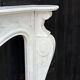 Louis XV style fireplace in Carrara marble, circa 1980