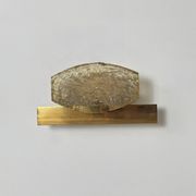 Vintage wall light attributed to Serge Mouille, brass and resin, Dallux France.