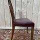 Suite de 6 chaises de style Louis XVI bordeaux