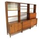Scandinavian triple bookcase "Domi Record", Troeds, Bjärnum, Sweden, 1960
