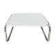 Coffee table 70's white and chrome