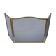 Solid brass and black metal firewall