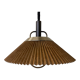 Mid century pleated ceiling light shade