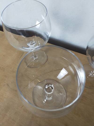 4 large crystal glasses from Arques - 71.5 cl