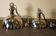 Suspension en nickel, style industriel.
