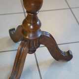 Napoleon III pedestal table in solid walnut
