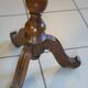 Napoleon III pedestal table in solid walnut