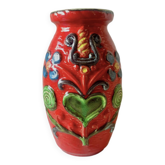 Vase Bay Keramik vintage - West Germany - Modèle 68 25