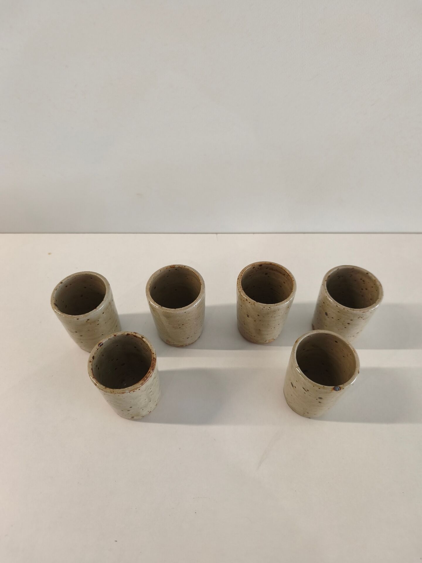 Set of 6 stoneware glasses La Borne Migeon