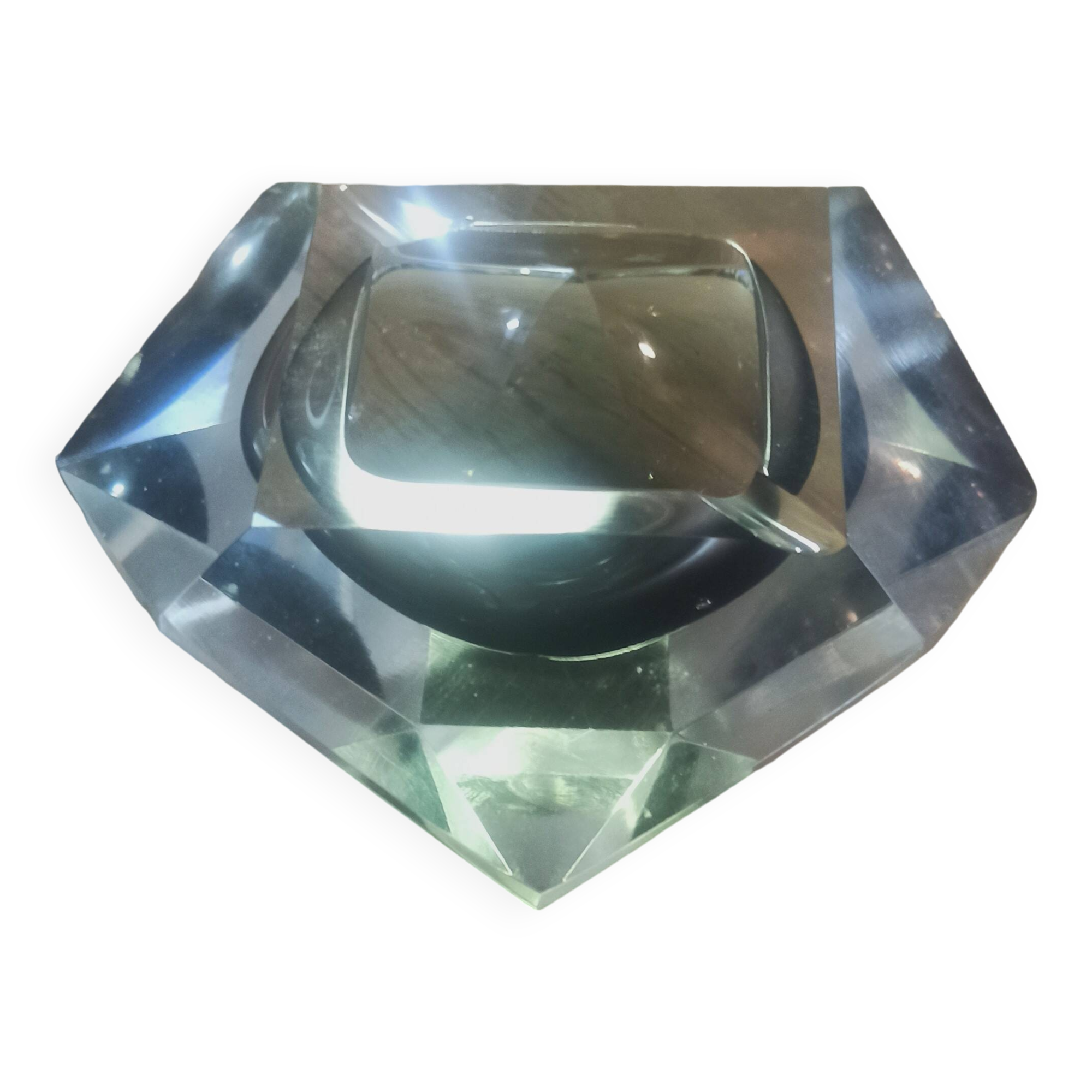 Murano diamond ashtray 1960