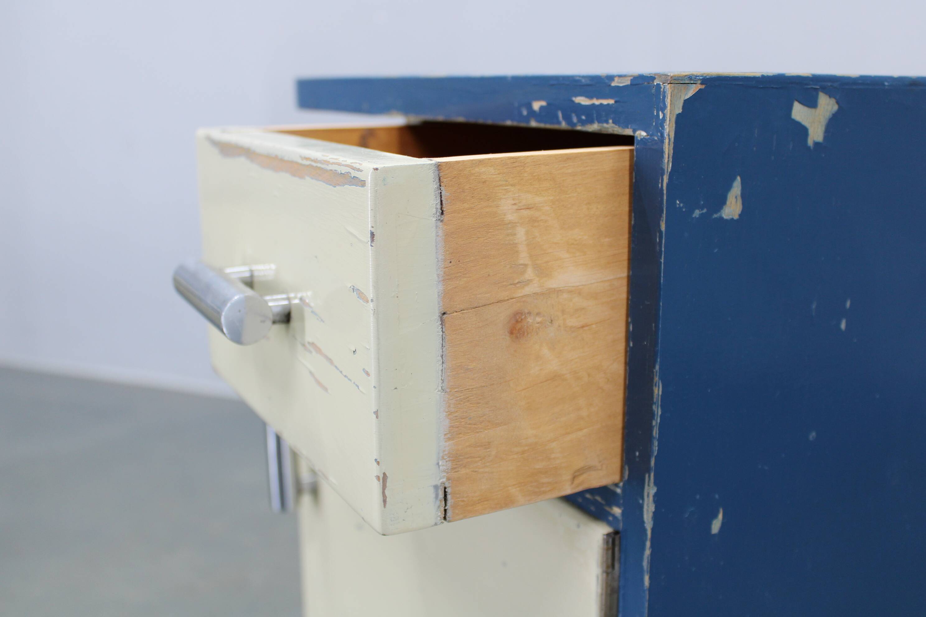 Pair of Bauhaus nightstands, Czechoslovakia, 1930s