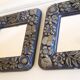 Pair of Scandinavian mirrors in ceramic by Berit Ternell.