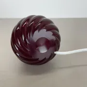 Unique Table Lamp Base made of Murano Glass with Red Ball, Barovier & Toso (attributed), Italy, 1960s