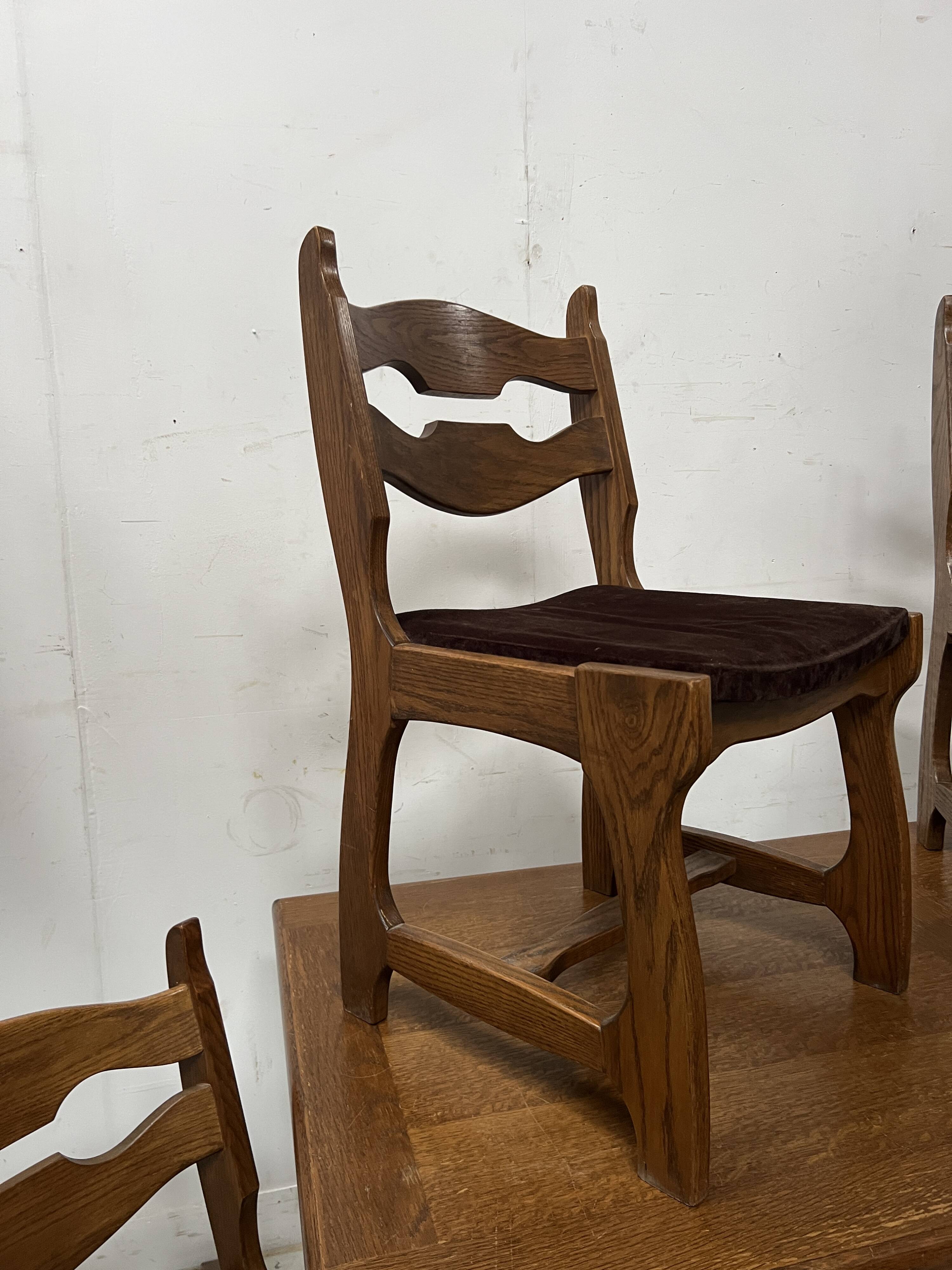 Dining room furniture Table and chairs XX century