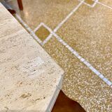 Travertine coffee table 70s