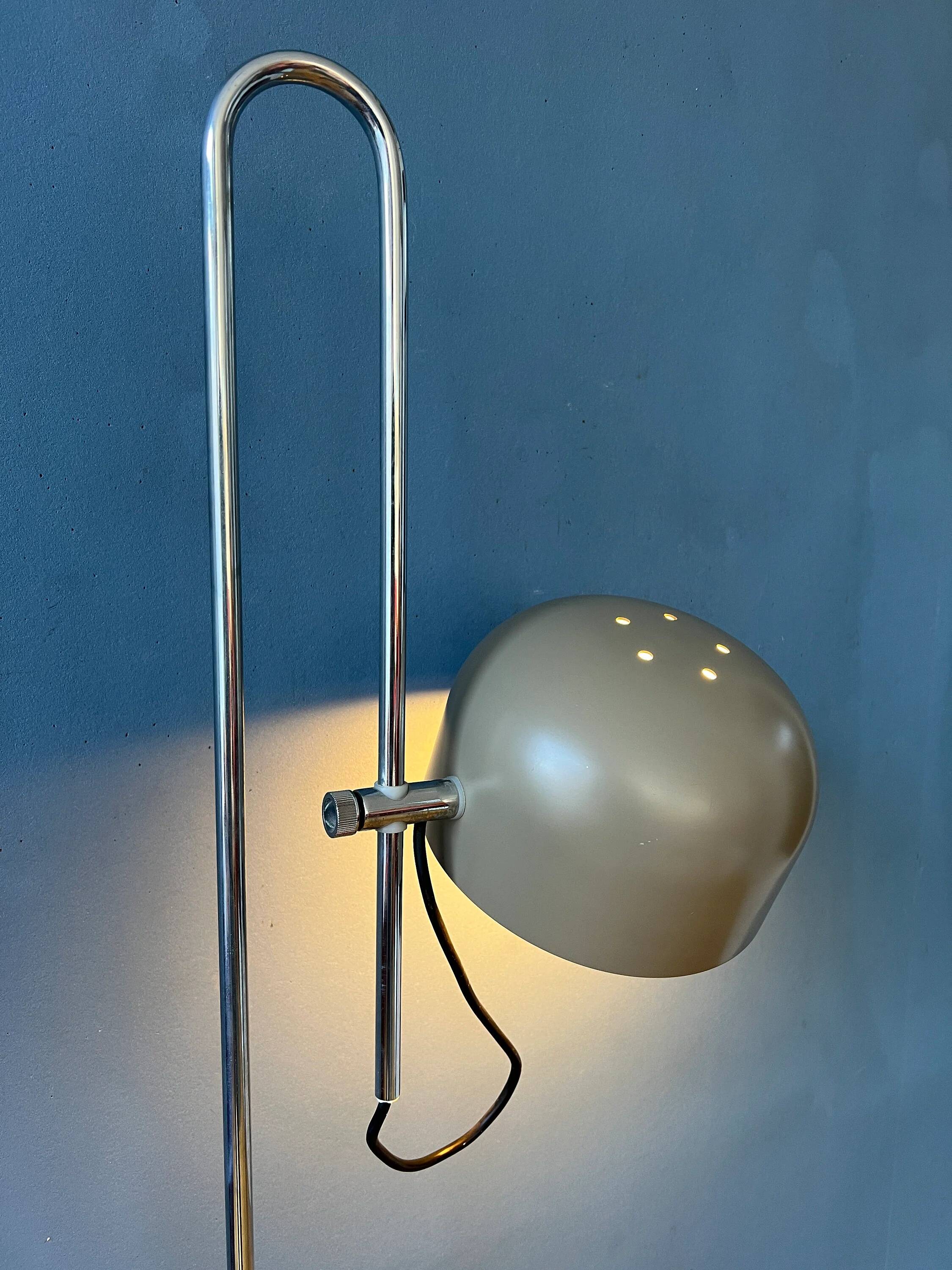 Beige adjustable vintage floor lamp Anvia